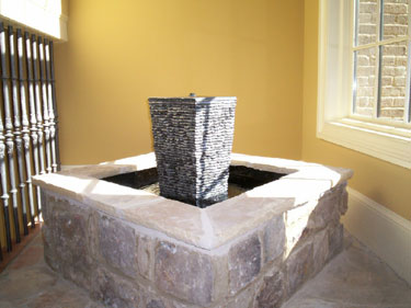 Granite Centerpiece with Stone Surround