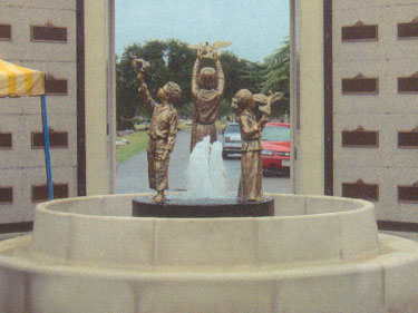 aluminum fountain