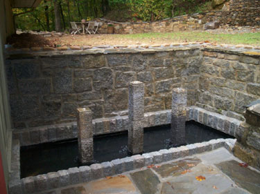 Three Granite Columns Fountain