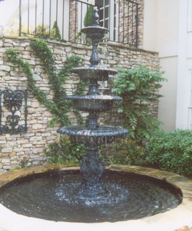 stacked stone pool 