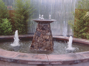 Concrete Pool with Sprays