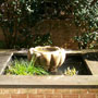 Granite Lotus Bowl with Bluestone Coping
